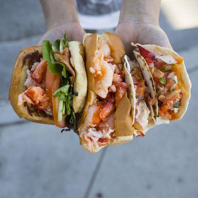 Lobster Roll and Tacos