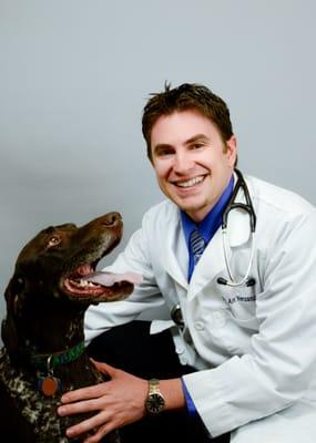 Dr. Vensand & his pooch Monty