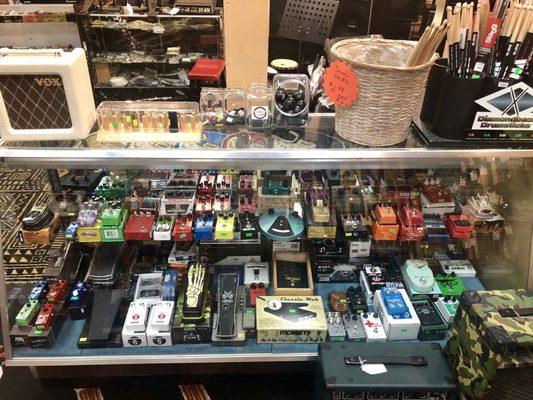 Some of their used and new effects pedals