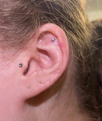 Flat piercing