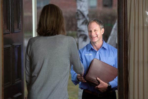 Lifeway Mobility consultant arriving for home evaluation