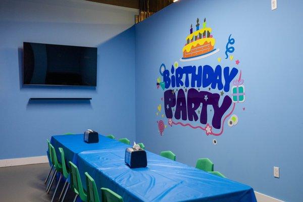 Party room for birthday parties