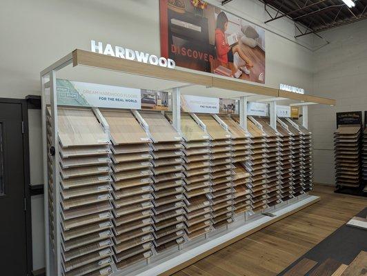 Our new, easy to use hardwood selection