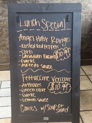 Weekly Lunch special