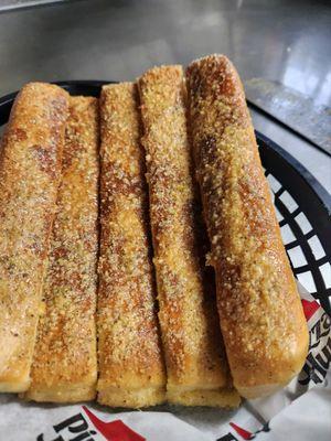 Fresh baked breadsticks