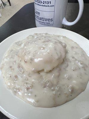 Biscuit and gravy