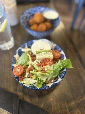 House salad with dill-ranch