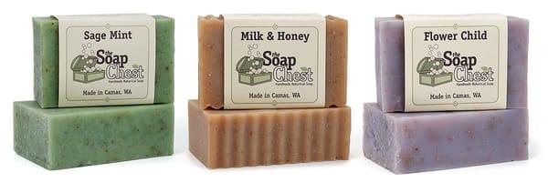 Made with local goat milk, local honey, oats, and cocoa butter. A best seller!