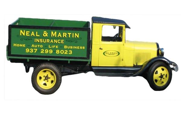 Neal and Martin Insurance Truck Logo