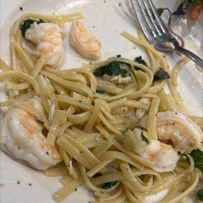 Shrimp scampi pasta