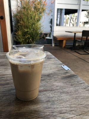 Macadamia milk chai latte