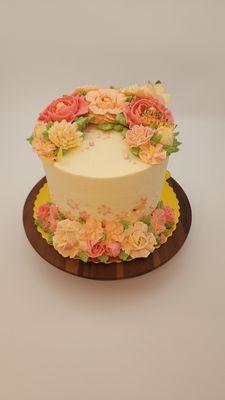 Custom Luxury Floral Cake