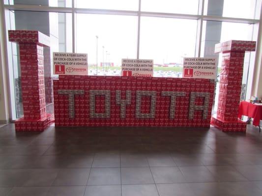 They're having a sale this month where you buy a car and get a year's worth of free coke. I like!