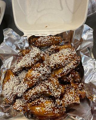 Teriyaki sesame, chicken wings