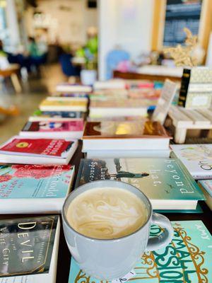 Lavender latte + books + a gorgeous and relaxed space to relax on a hot and sunny day. We love Pressd and highly recommend.