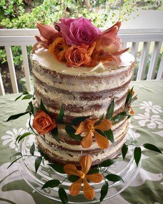 Vanilla Buttercream Naked Cake