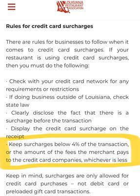 4% of a $20 purchase does not equal to an $8 processing fee. There are others ways to make money like great service. Smh