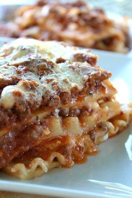 Our Italian  made from scratch Lasagna.