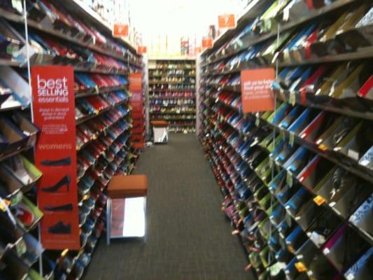 Aisles and aisles if shoes