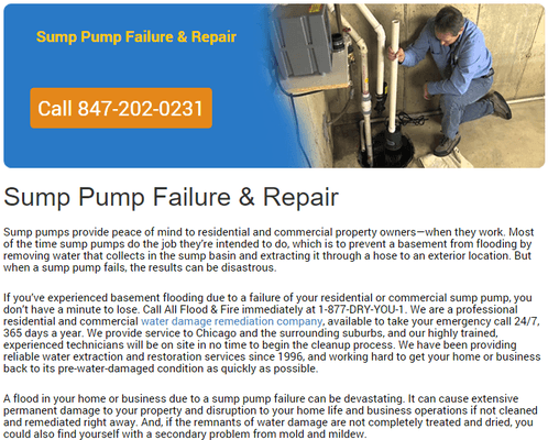 Sump Pump Failure