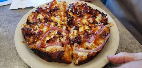 Bacon, Red Onions and Feta Cheese Pizza