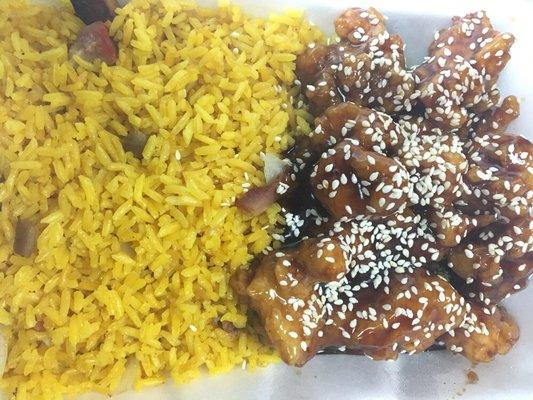 Sesame chicken combo