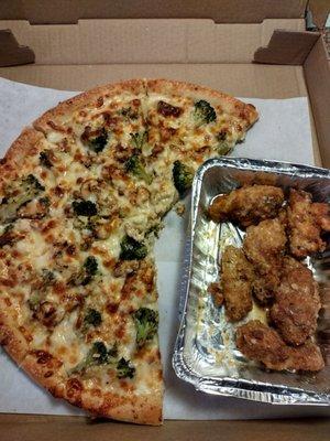 Pizza and wings