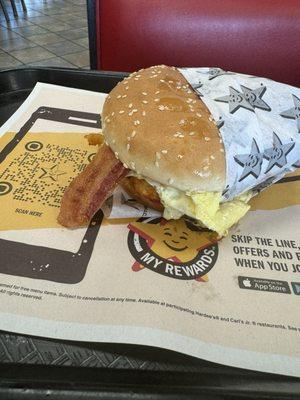 The Breakfast Burger is delicious