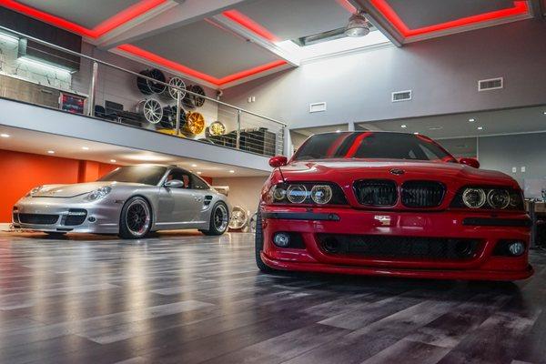 BMW E39 M5 and Porsche 911 996 Turbo