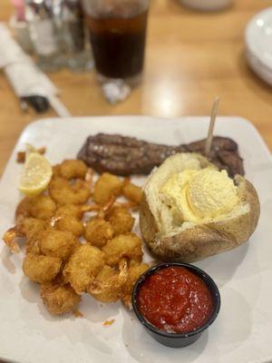 Steak & Crispy Shrimp