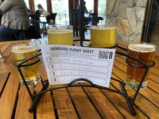 Beer flight $10