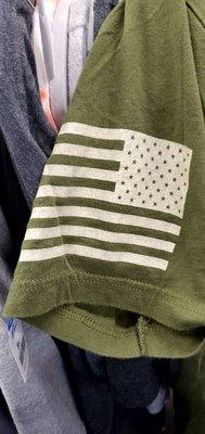 Other side of the sleeves of a shirt I liked. US flag, Military.