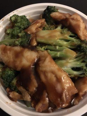 Delicious Chicken & Broccoli!! (My favorite item on the menu)