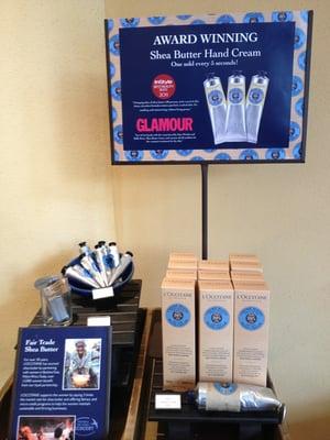 Dry hands? Not for long with shea hand cream containing 20% shea!