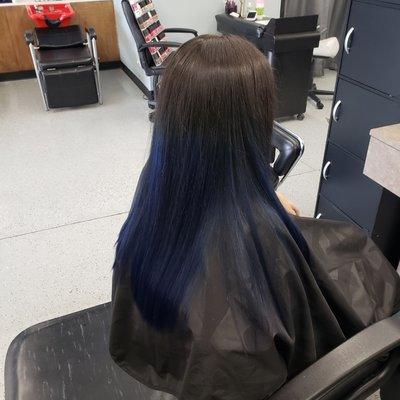 Blue ombre