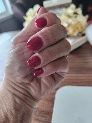 My perfect magenta nails!! Always a great job from Cali Nails. Whether it's hands or feet  it's always satisfaction guaranteed