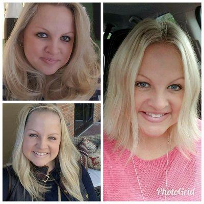 Mommy to bombshell with the new vanilla blonde Lob