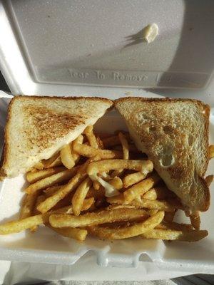 Kids grilled cheese dinner