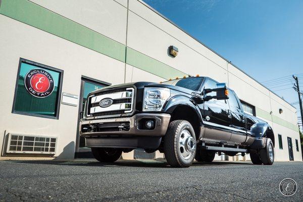 This Ford F350 is now protected with Paint Protection Film.