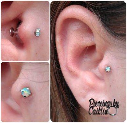 I'm in the shop every Wednesday through Saturday 12pm-9pm! See more of my work at facebook.com/PiercingsByCaitlin