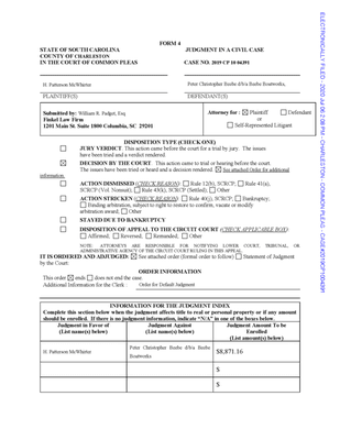 Judgement Order - Page 1