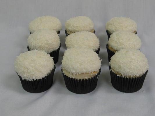 Malibu Snowball - coconut cake malibu infused butter cream rolled in coconut