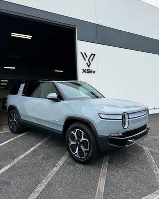 Rivian R1S in for PPF and Tint Package