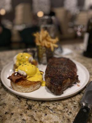 Ribeye and eggs