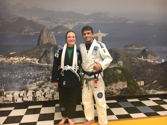 New Belt Promotion in front of the "Rio Wall"