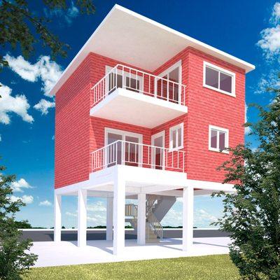 "Small LOT" Home designed for the Florida Keys - 837 living square feet (*over 1000 total square feet w/ deck)