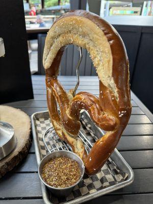 Gigantic pretzel from VIP Club menu as of 9/13/2024