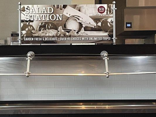 "Salad Station with 45 choices" looking a little bare while other places have figured out how to do Salad Bar...