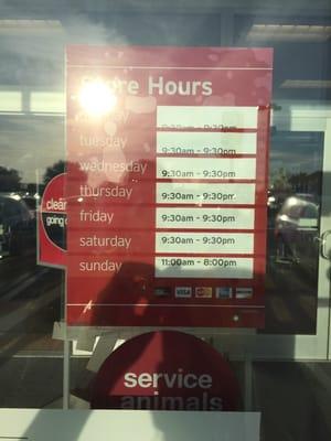 Store hours