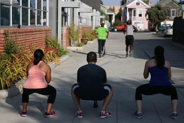 Circut training - squats and sprints